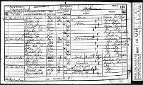 1851 census, New North Road, Durham City, courtesy of The National Archives [HO 107/2390, f.185, p.4]