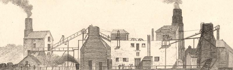 Detail from Hetton Colliery by T H Hair (C 255)