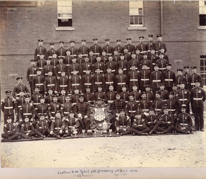 'H' Company, 1904 (D/DLI 2/2/136(56)) - Copyright © Durham County Record Office.