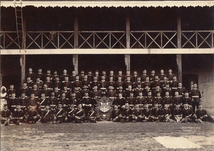 'H' Company, Mandalay, 1899 (D/DLI 2/2/179) - Copyright © Durham County Record Office.