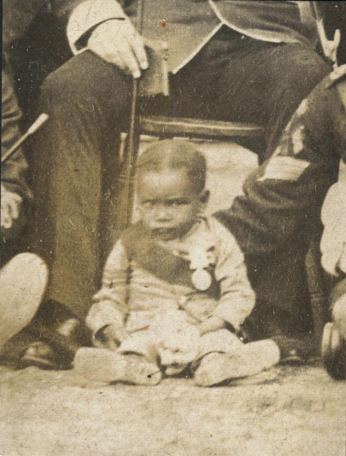 Photograph of Jimmy Durham as baby, 1886 (D/DLI 7/194/1) - Copyright © Durham County Record Office.