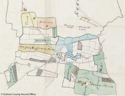Extract from John Buddleâ€™s Eye Plan of the Hetton leases in 1820 (D/Lo/B 309(14)) - Â© Durham County Record Office