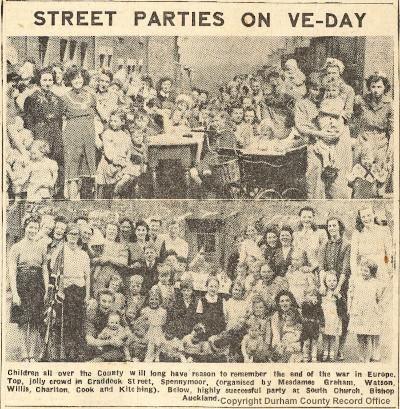 Street party photographs, Auckland Chronicle, 17 May 1945 (D/WP 4/84)