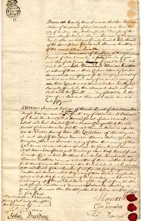 Bastardy bond, 1751 (EP/Du.SO 112/4/7) â€“ Copyright Â© Durham County Record Office.